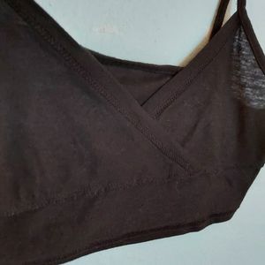 Black crop top
